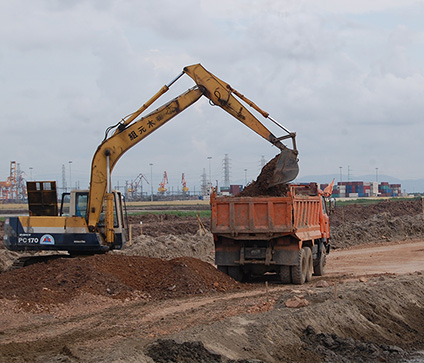 Lĩnh vực san lấp mặt bằng